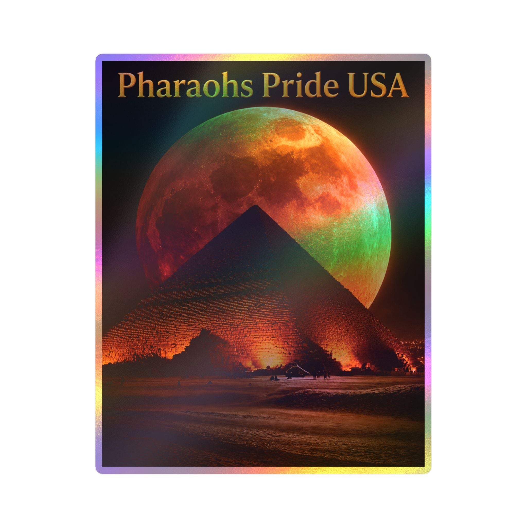 Pharaohs Pride USA Kiss-Cut Vinyl Decal
