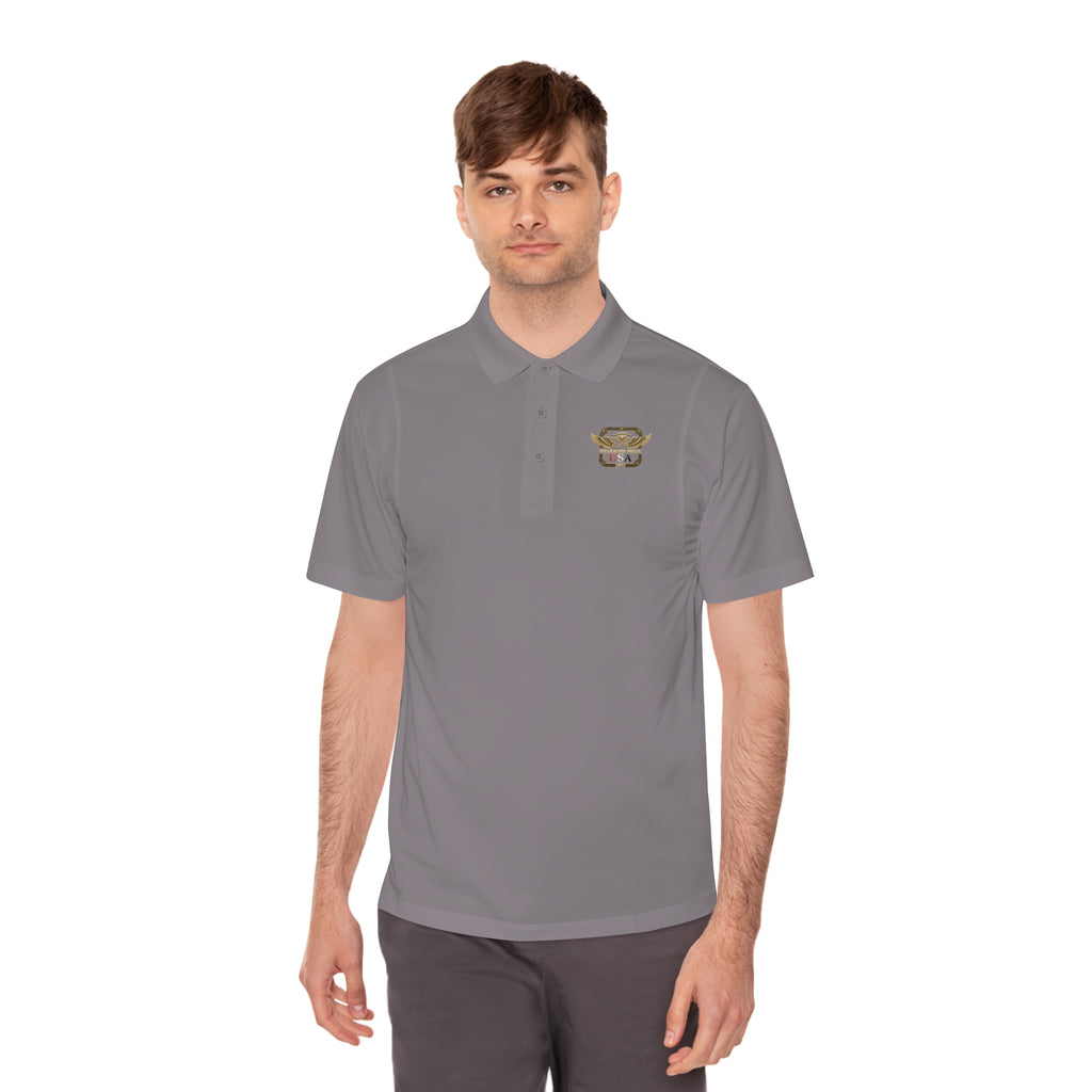 Pharaohs Pride USA men's polo shirt color view