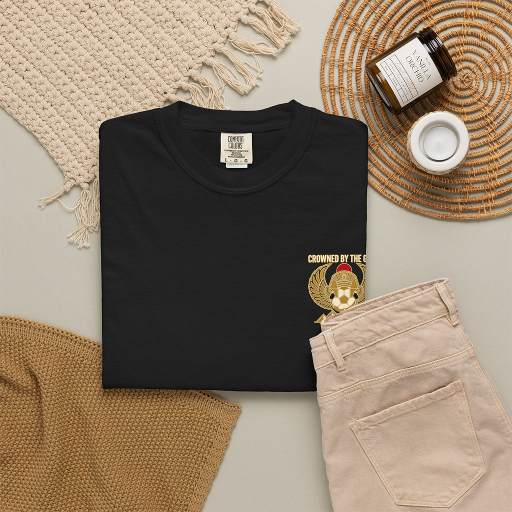 Crowned by the Game – Egyptian Football Heritage T-Shirt Printify