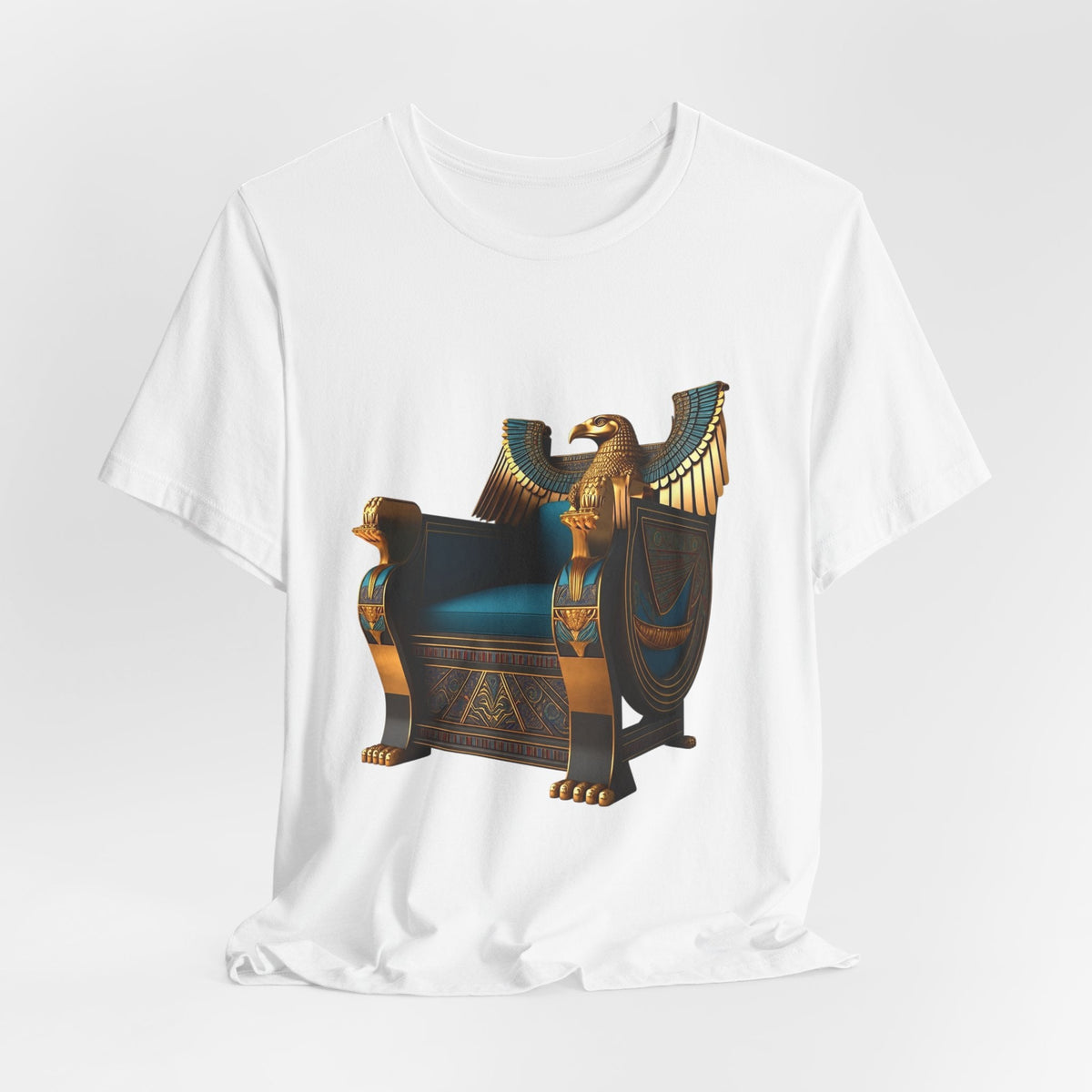 Egyptian Throne T-Shirt — Ancient Egypt Golden Throne Tee Printify