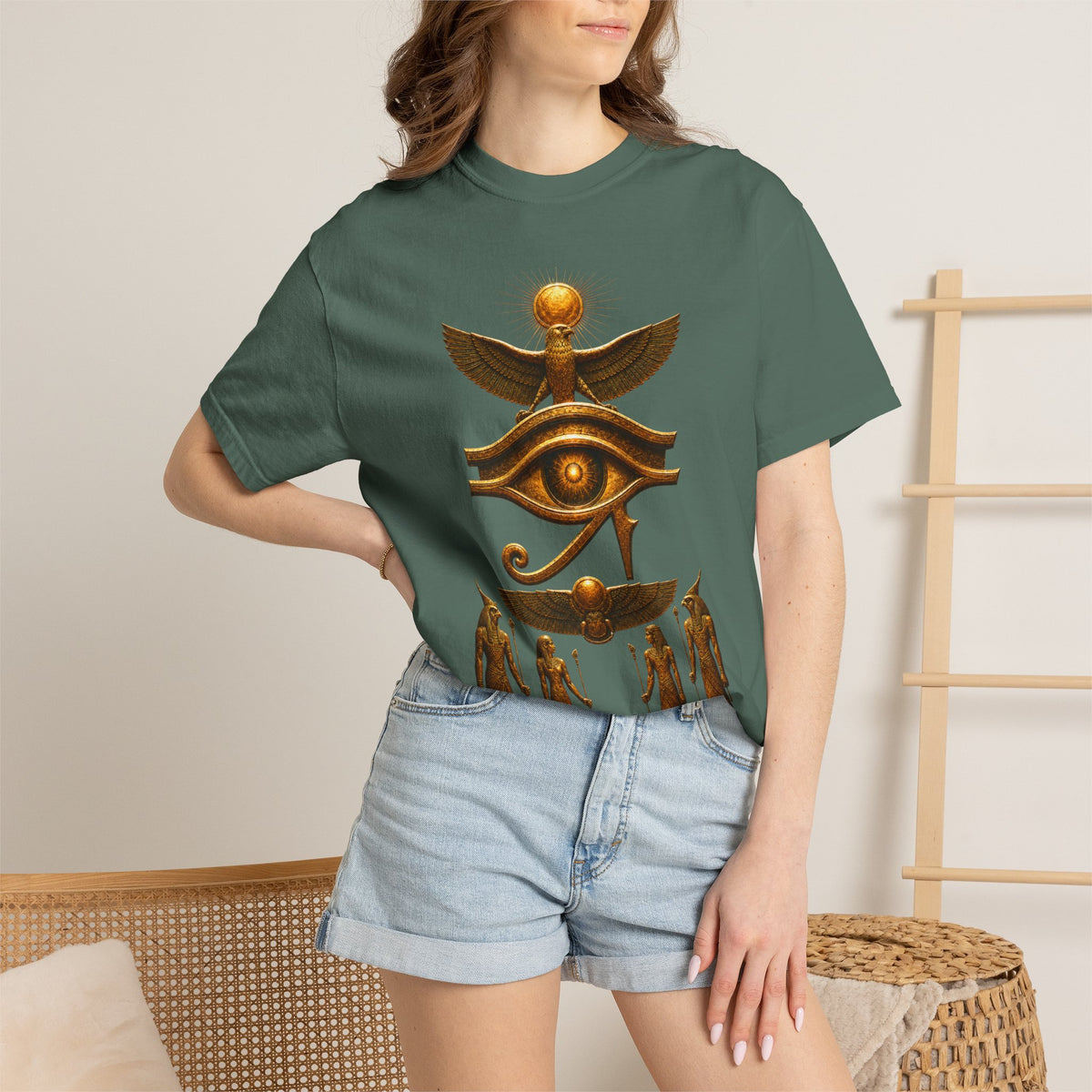Egyptian Heritage Garment-Dyed Relaxed Cotton Tee