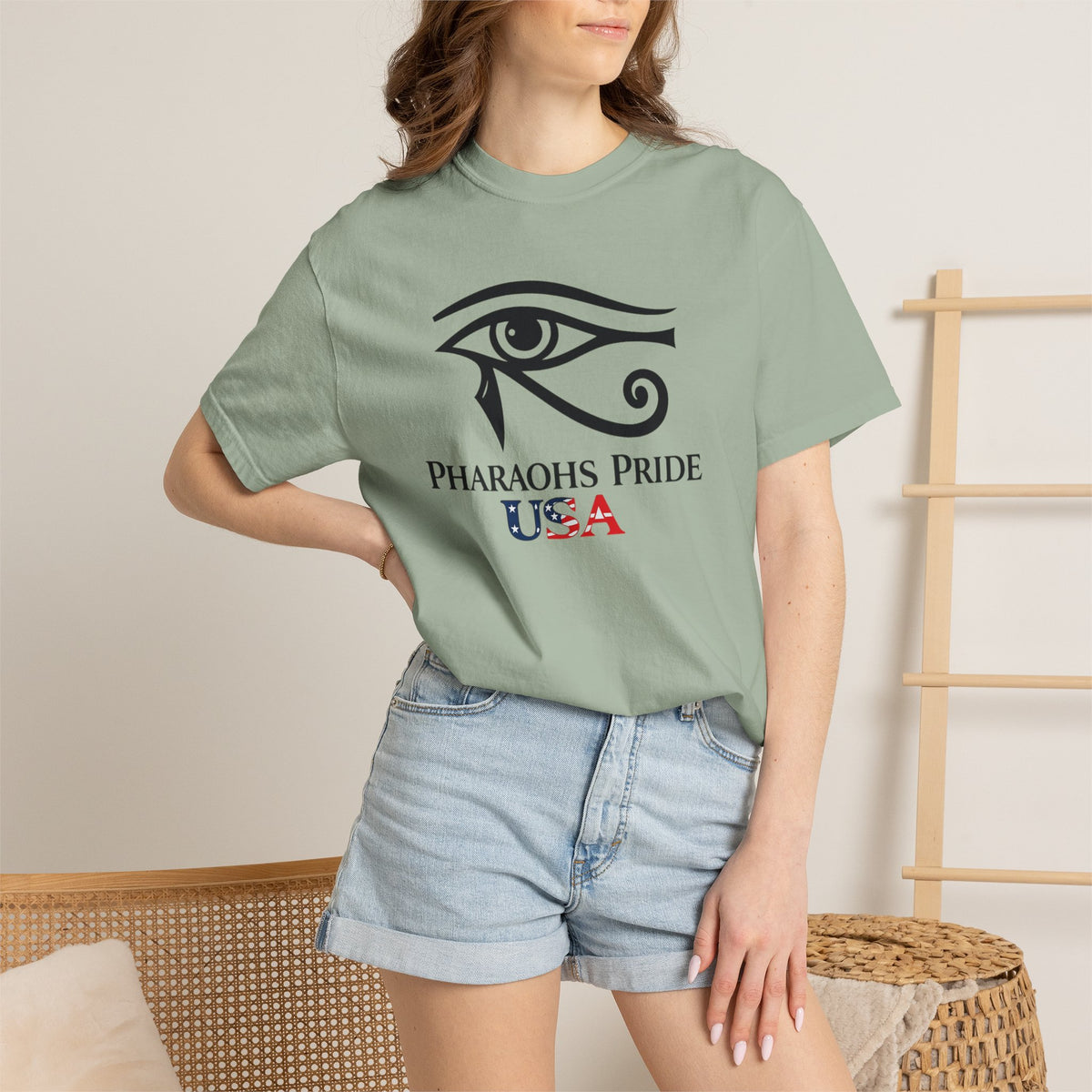 Pharaohs Pride USA Garment-Dyed Cotton T-Shirt product image 30