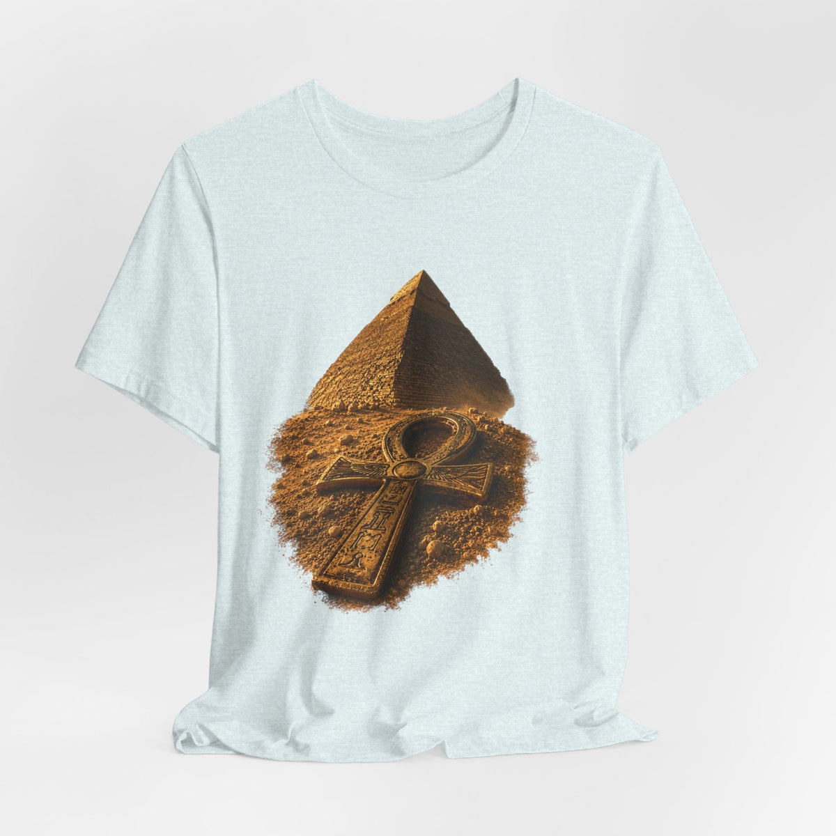 Egyptian Pyramid & Ankh T-Shirt — Ancient Egypt Graphic Tee Printify