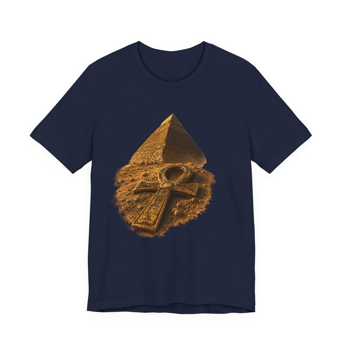 Egyptian Pyramid & Ankh T-Shirt — Ancient Egypt Graphic Tee Printify