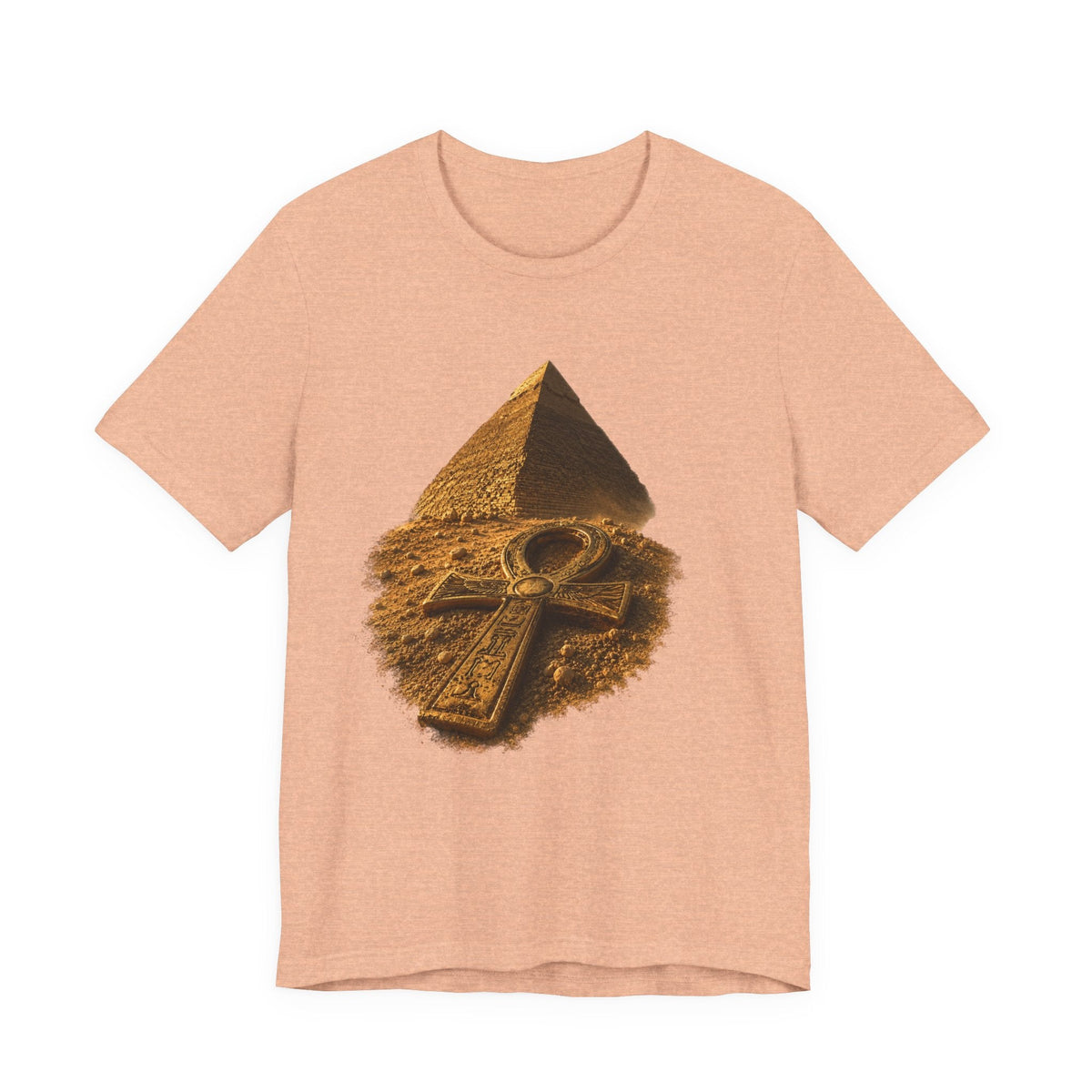 Egyptian Pyramid & Ankh T-Shirt — Ancient Egypt Graphic Tee Printify