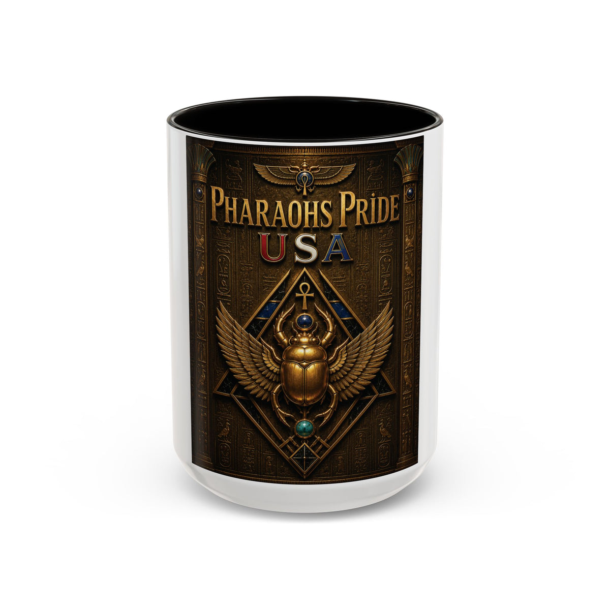 Pharaohs Pride USA Colorful Ceramic Mug (11 oz, 15 oz)