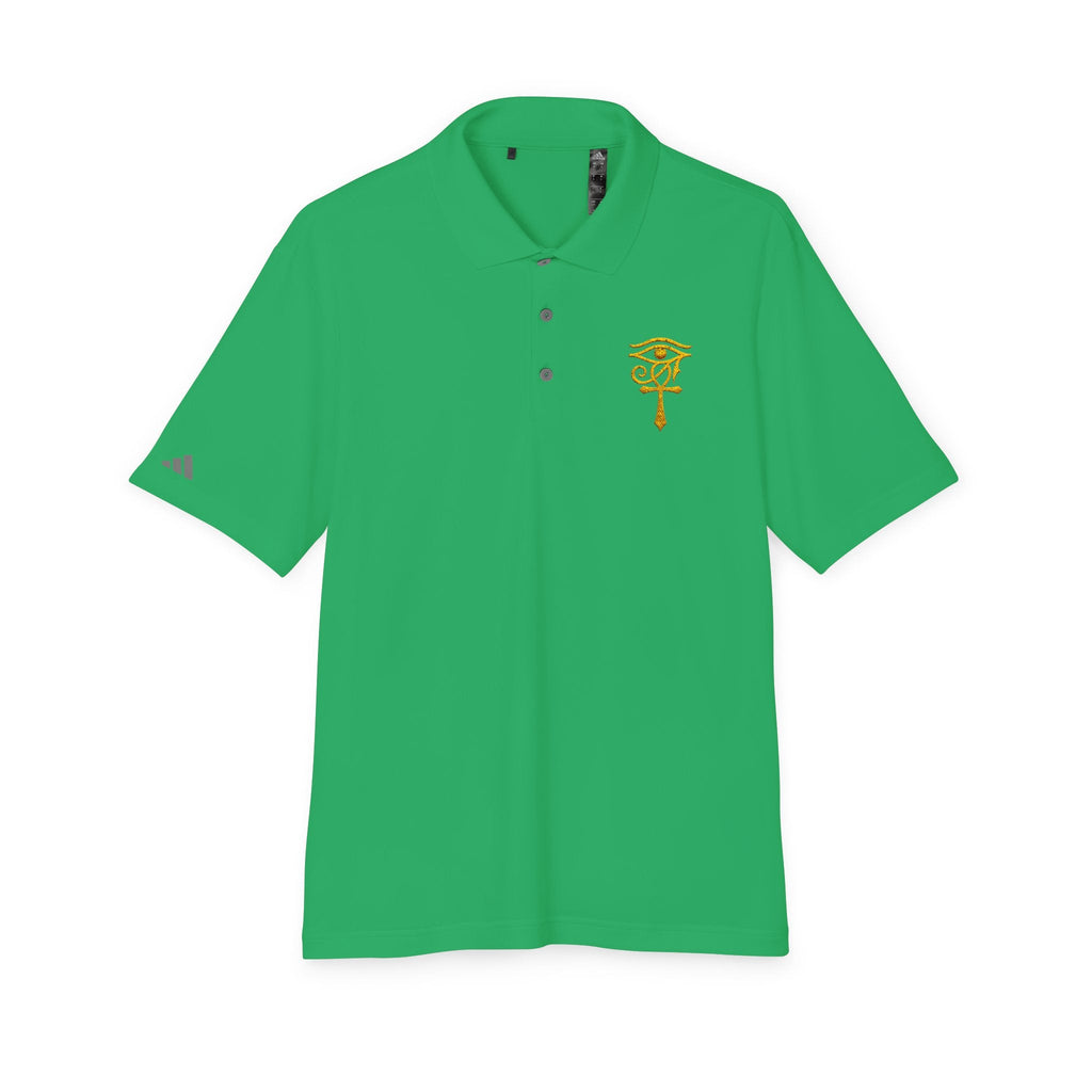 Eye of Horus Polo Shirt — Egyptian Symbol Embroidered Performance Golf Polo Printify