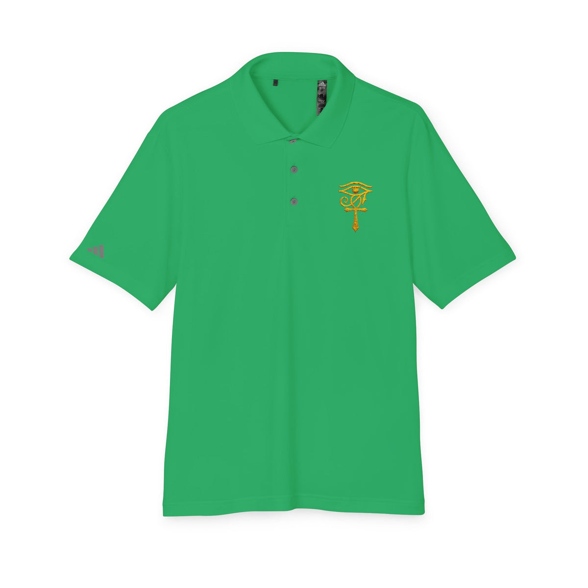 Eye of Horus Polo Shirt — Egyptian Symbol Embroidered Performance Golf Polo Printify