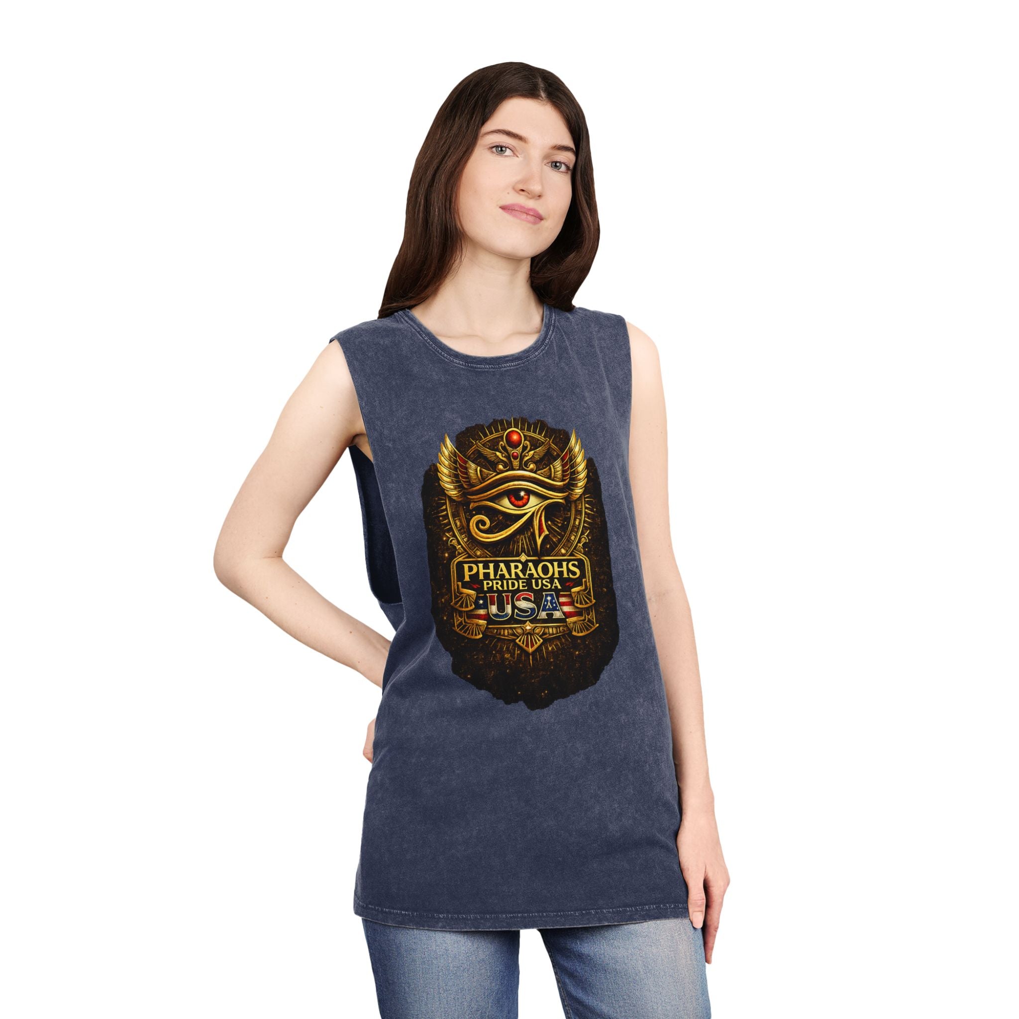 Pharaohs Pride USA Eye of Horus Tank Top – Egypt Heritage Fan Apparel