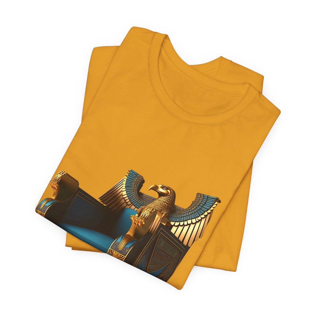 Egyptian Throne T-Shirt — Ancient Egypt Golden Throne Tee Printify