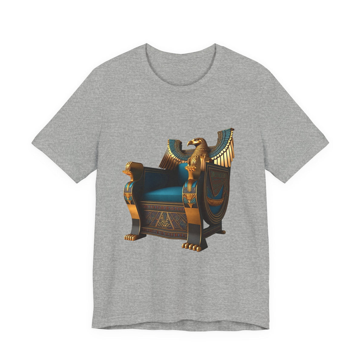 Egyptian Throne T-Shirt — Ancient Egypt Golden Throne Tee Printify