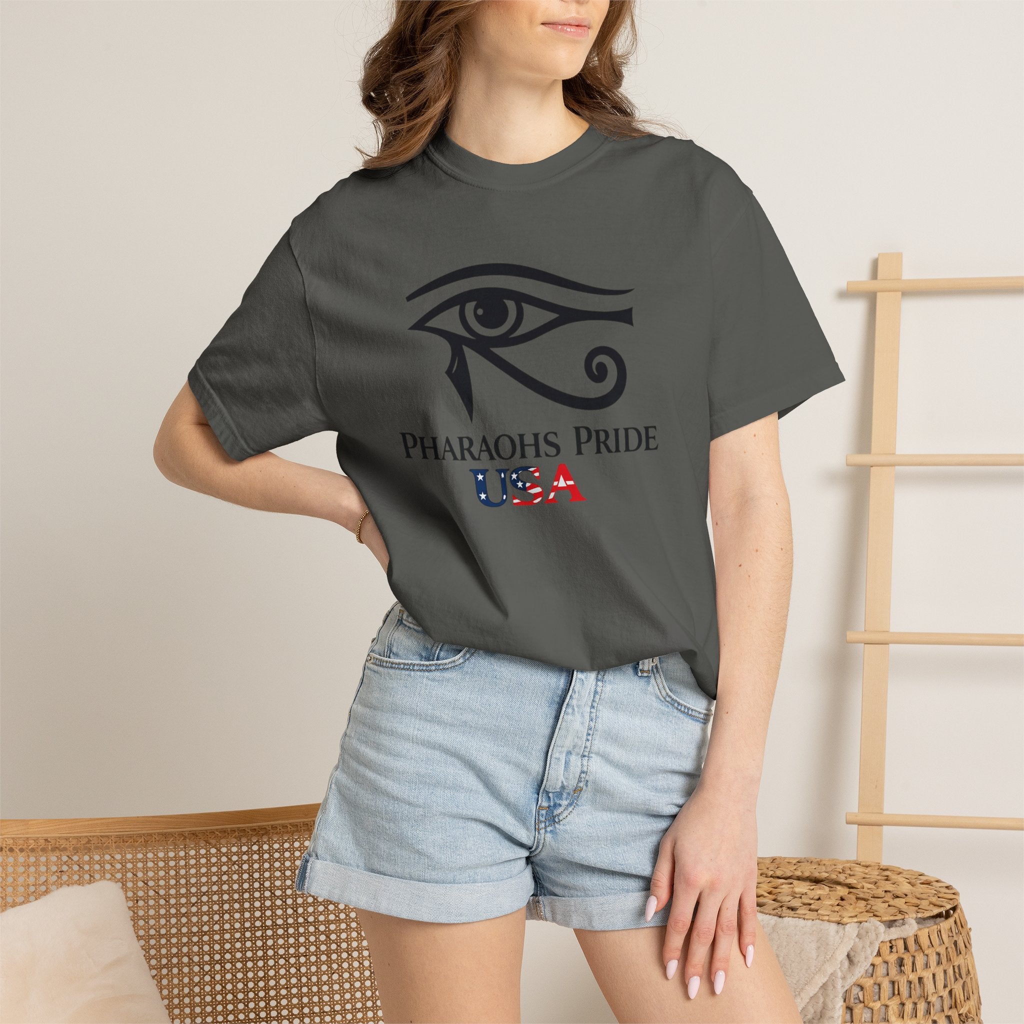 Pharaohs Pride USA Garment-Dyed Cotton T-Shirt product image 24