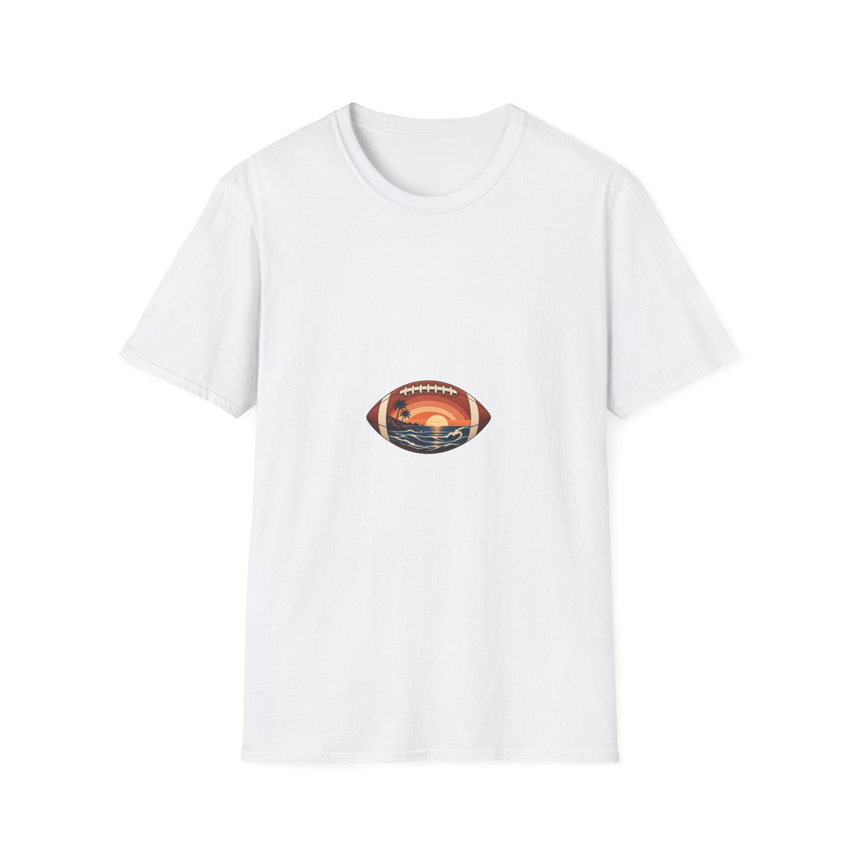 California Game Day Football T-Shirt | Coastal Sunset Printify