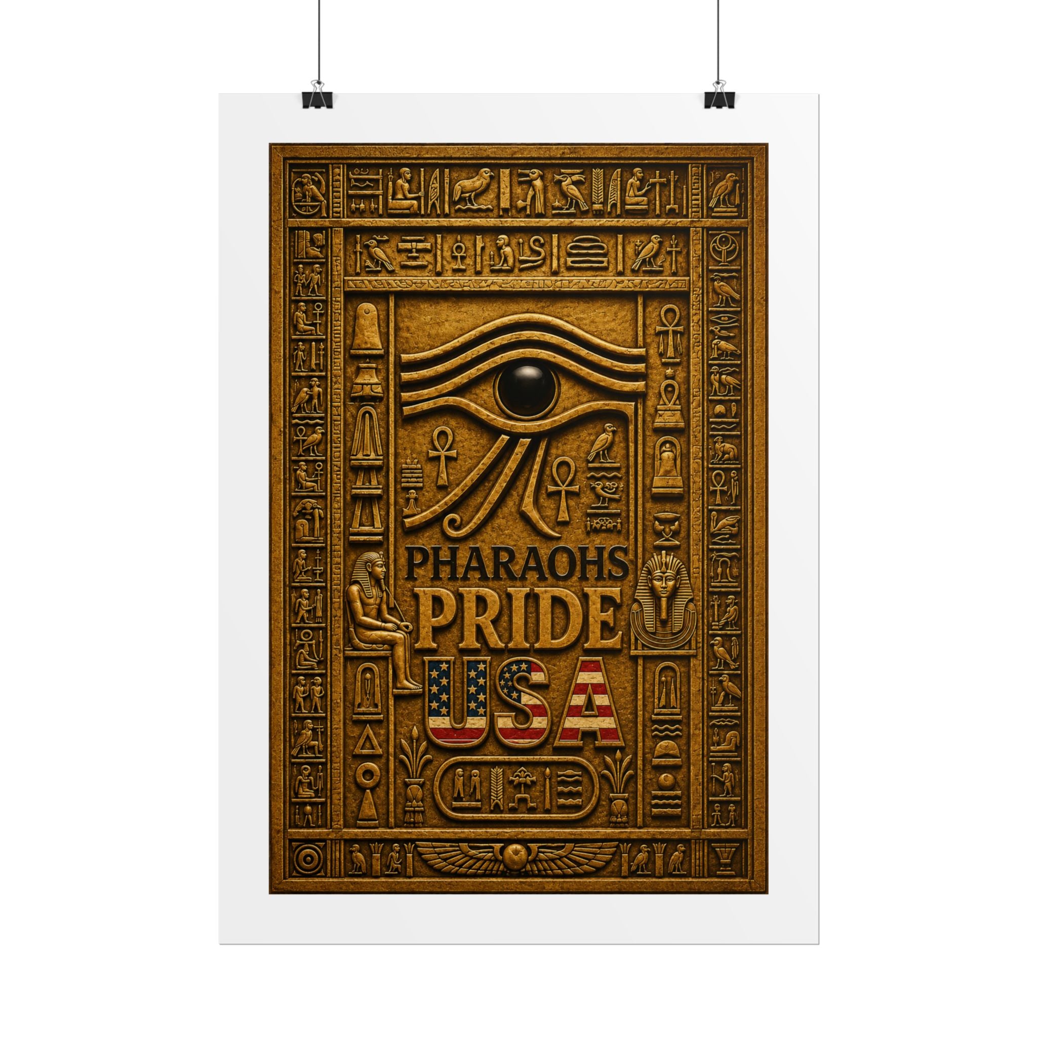 Eye of Horus Pride rolled poster by Pharaohs Pride USA — alternate product view