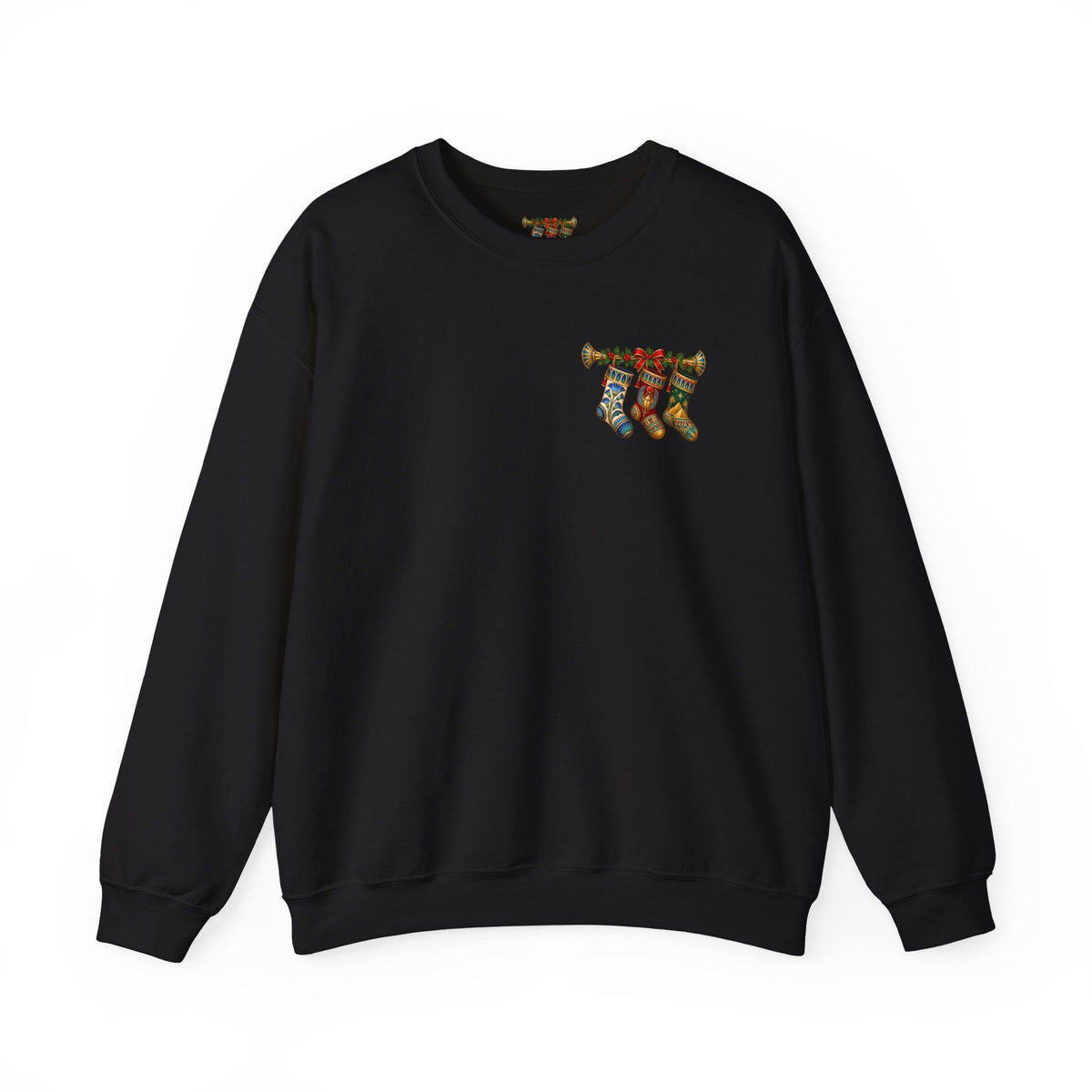 Egyptian Papyrus Christmas Stockings Crewneck Sweatshirt Printify