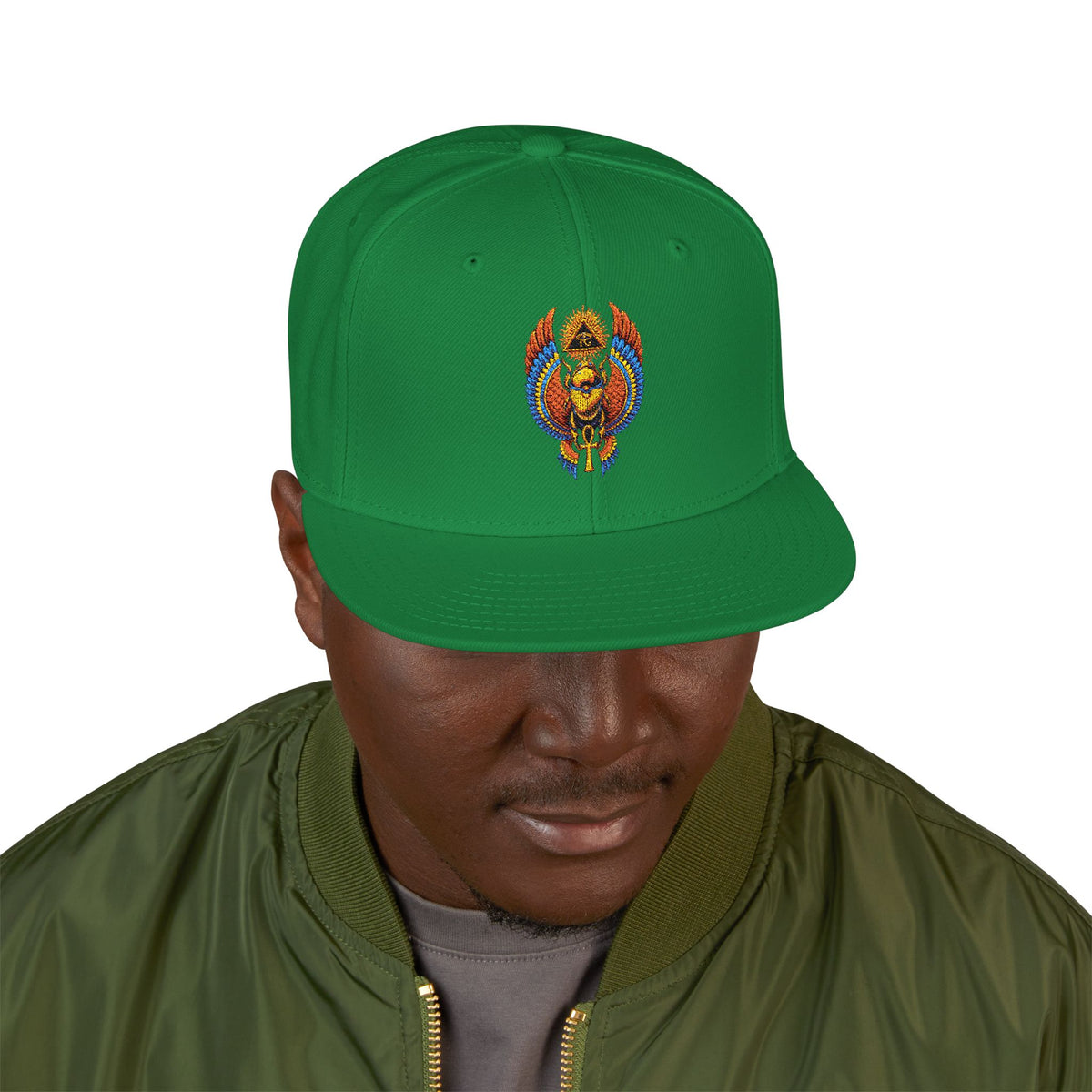 Egyptian Heritage High-Profile Embroidered Snapback