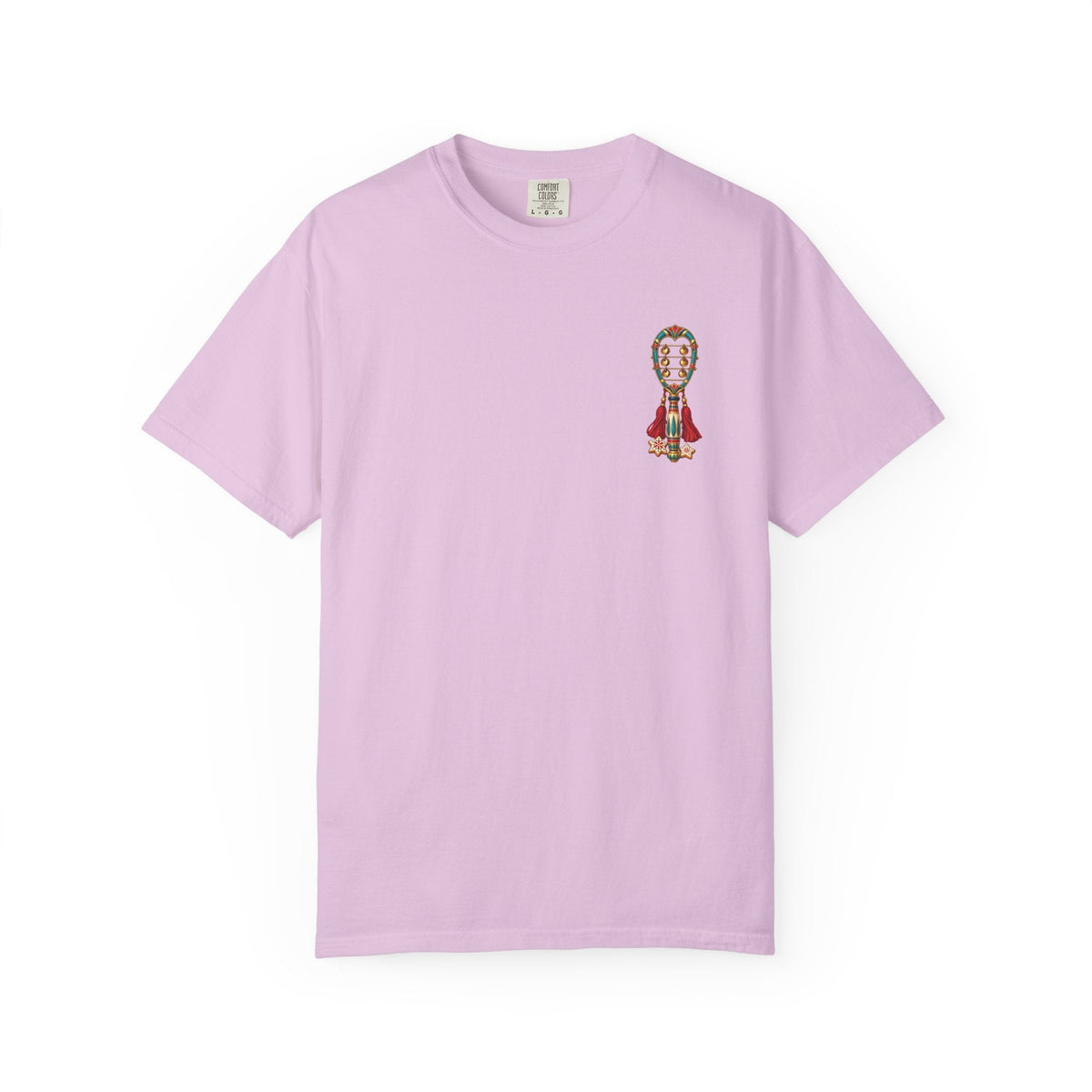 Egyptian Sistrum Christmas T-Shirt — Festive Rattle & Stars Printify