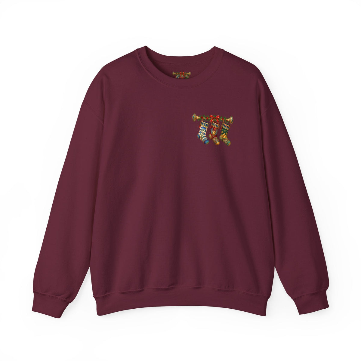 Egyptian Papyrus Christmas Stockings Crewneck Sweatshirt Printify