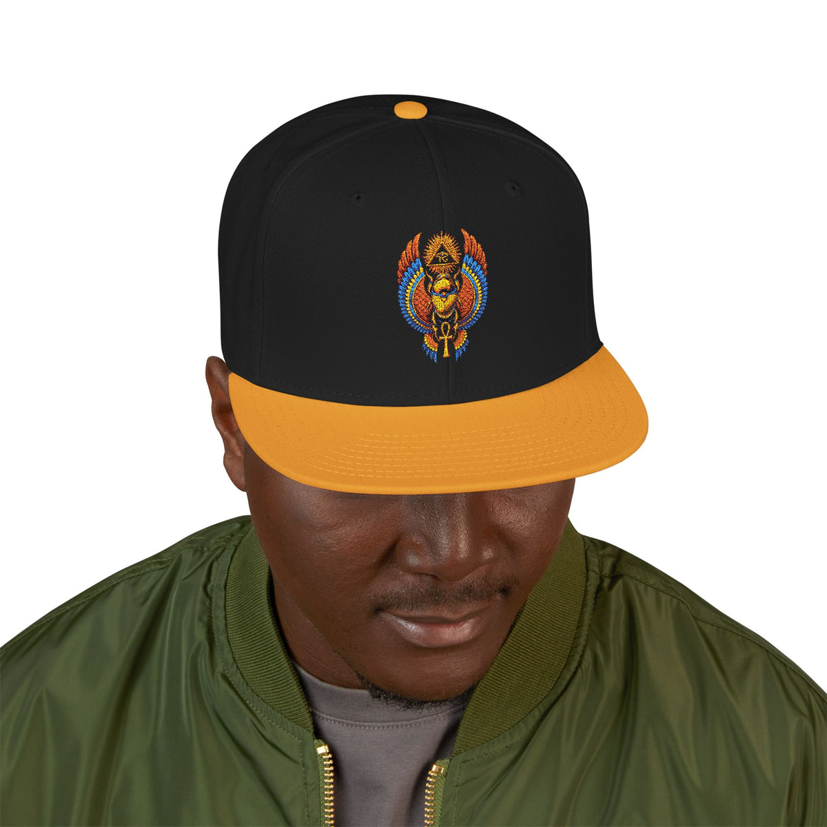 Egyptian Heritage High-Profile Embroidered Snapback