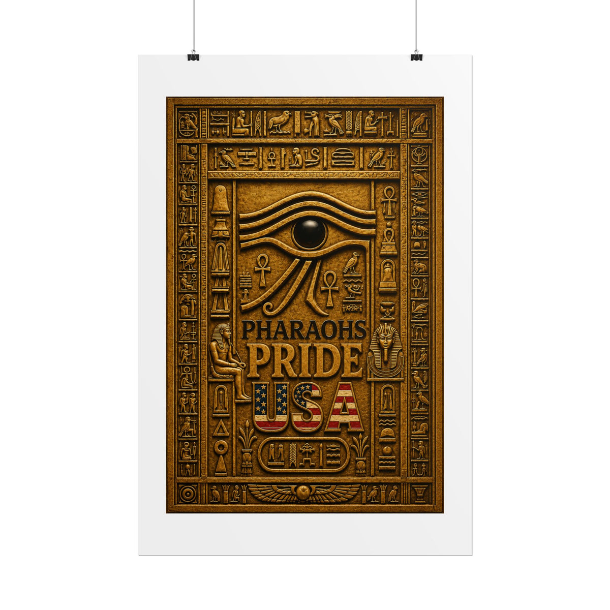 Eye of Horus Pride rolled poster by Pharaohs Pride USA — alternate product view