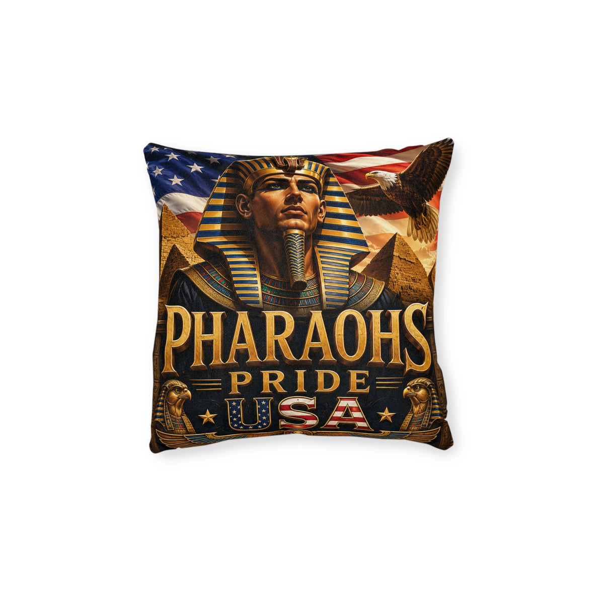 Pharaohs Pride USA Egyptian-American Decorative Pillow