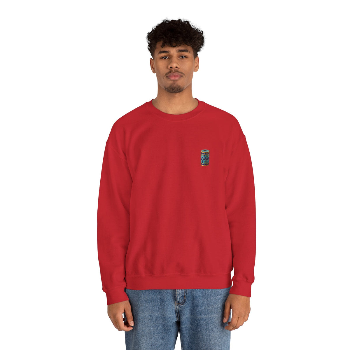 Mark of Heritage — Egyptian Cylinder Seal Crewneck Sweatshirt Printify