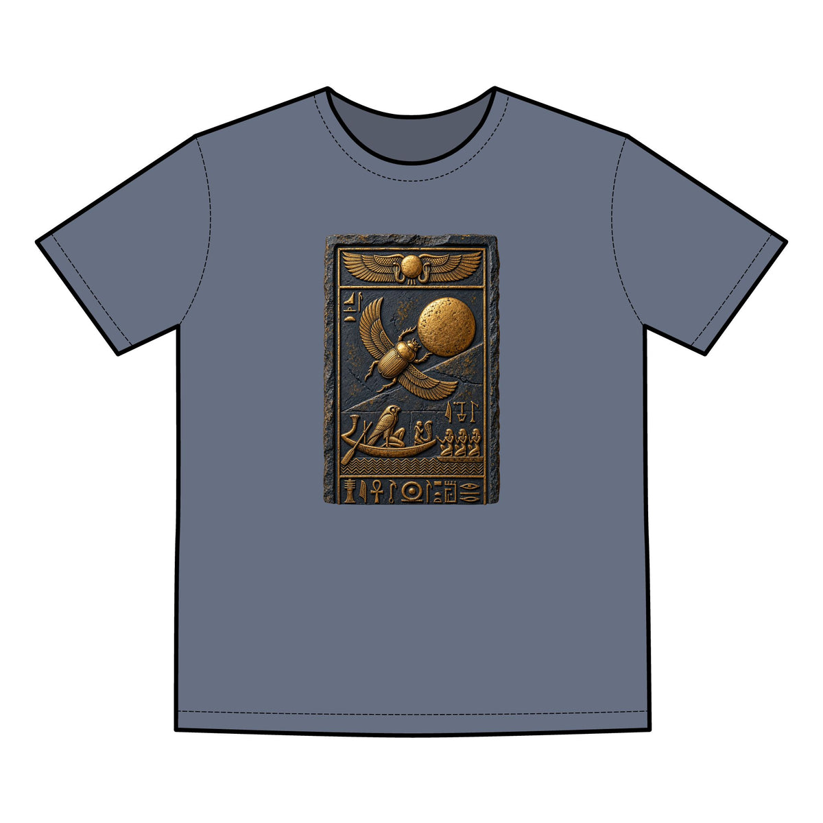 Pharaohs Pride USA Men's Faded Cotton T-Shirt