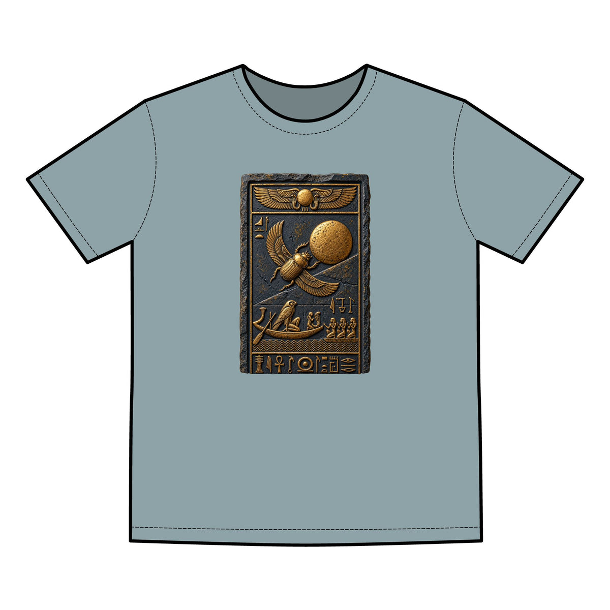 Pharaohs Pride USA Men's Faded Cotton T-Shirt