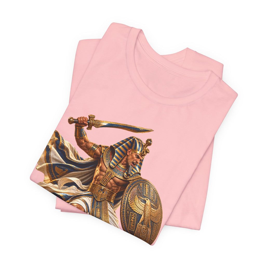 Egyptian Pharaoh Warrior T-Shirt — Ancient Battle Graphic Tee Printify
