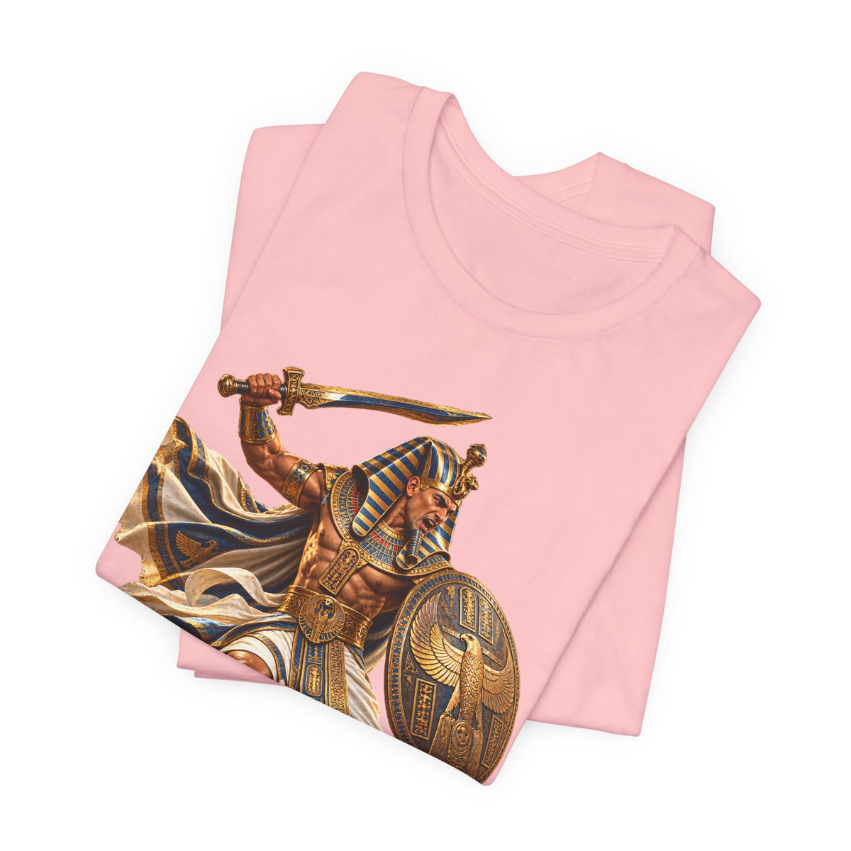 Egyptian Pharaoh Warrior T-Shirt — Ancient Battle Graphic Tee Printify