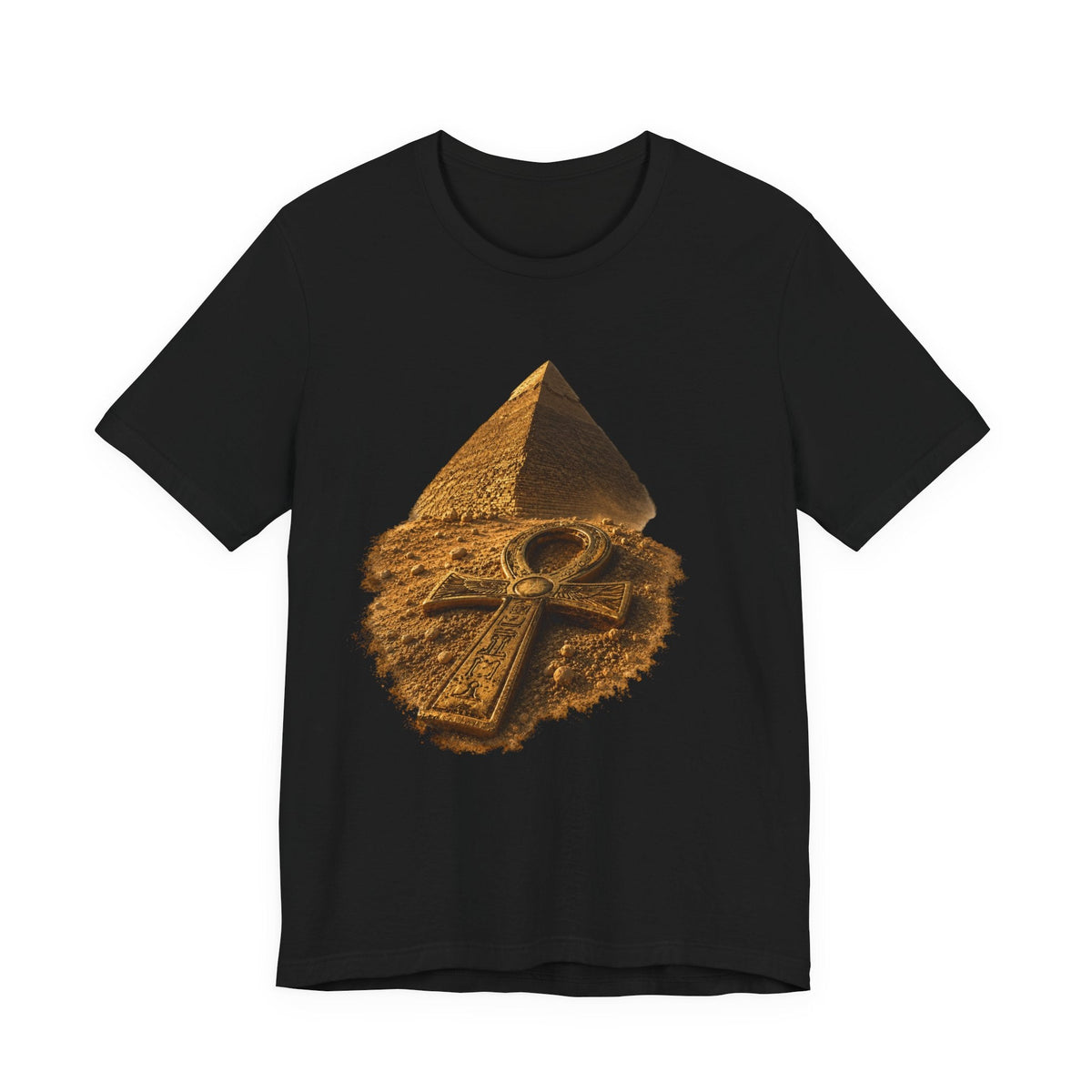 Egyptian Pyramid & Ankh T-Shirt — Ancient Egypt Graphic Tee Printify