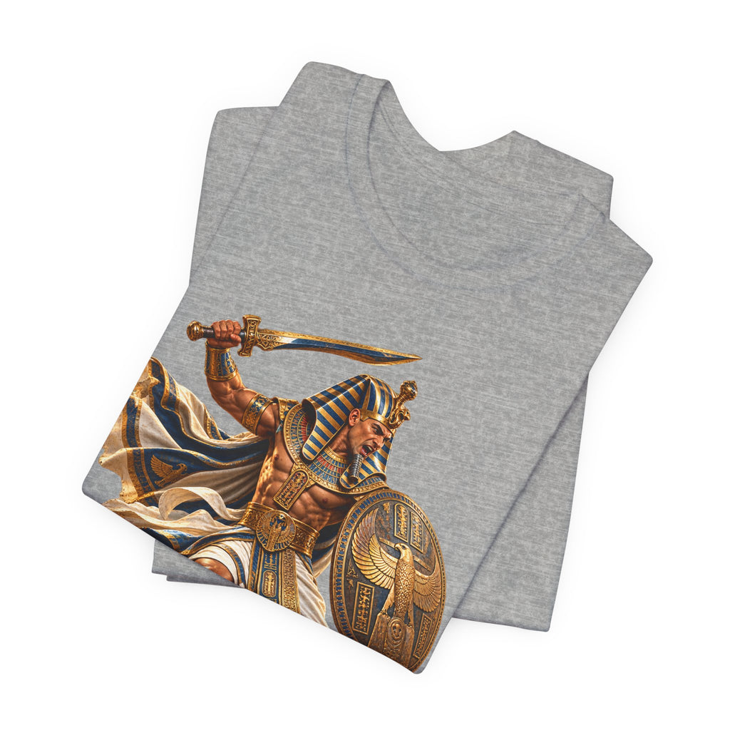 Egyptian Pharaoh Warrior T-Shirt — Ancient Battle Graphic Tee Printify