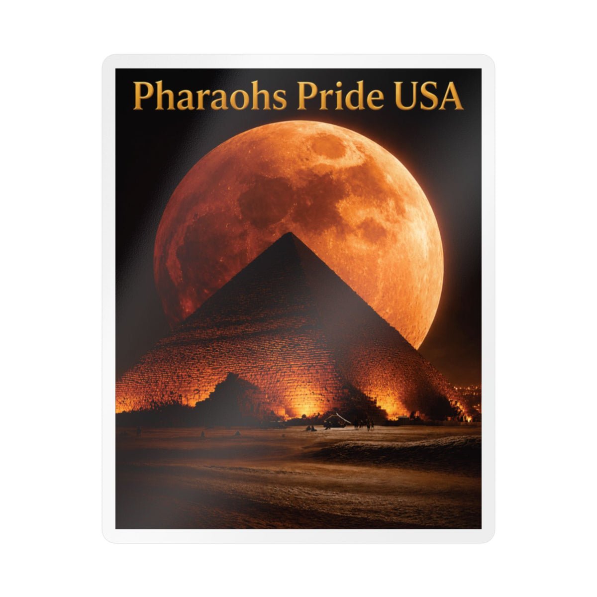 Pharaohs Pride USA Kiss-Cut Vinyl Decal