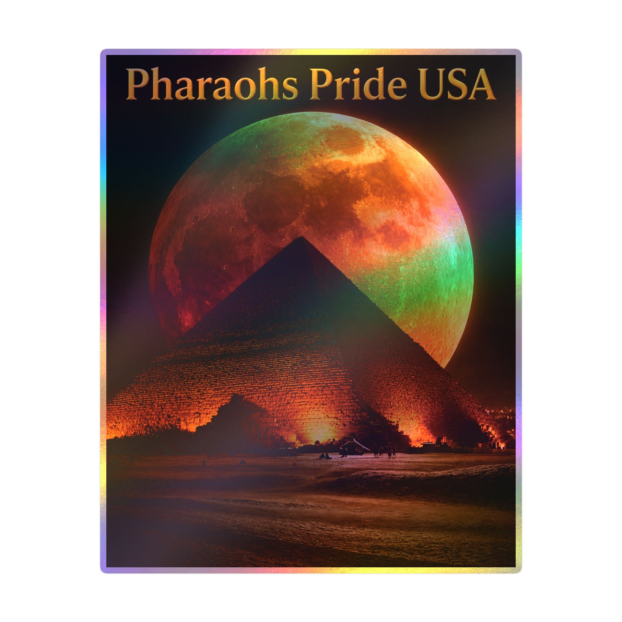 Pharaohs Pride USA Kiss-Cut Vinyl Decal