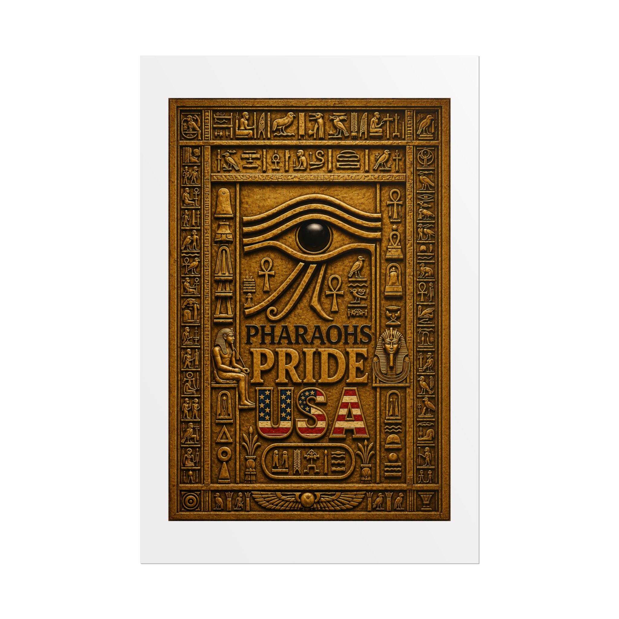 Eye of Horus Pride rolled poster by Pharaohs Pride USA — alternate product view