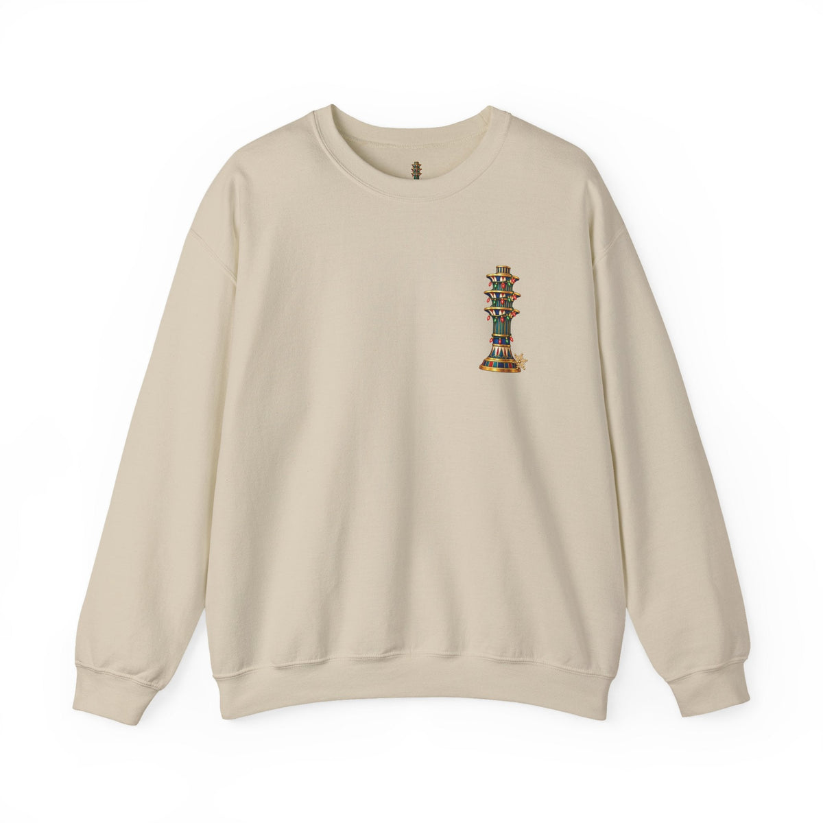 Egyptian Festive Pillar Christmas Crewneck Sweatshirt Printify