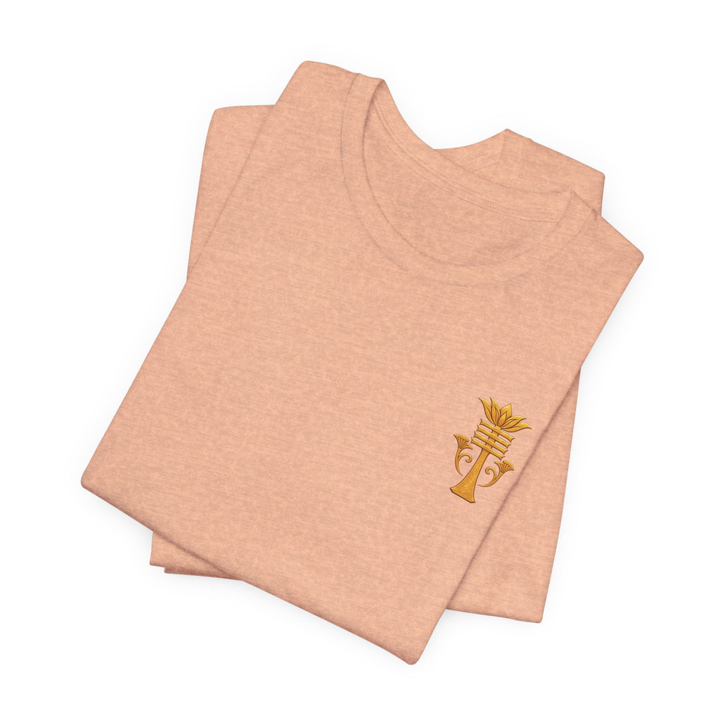 Egyptian Ankh Heart Chest Tee Printify