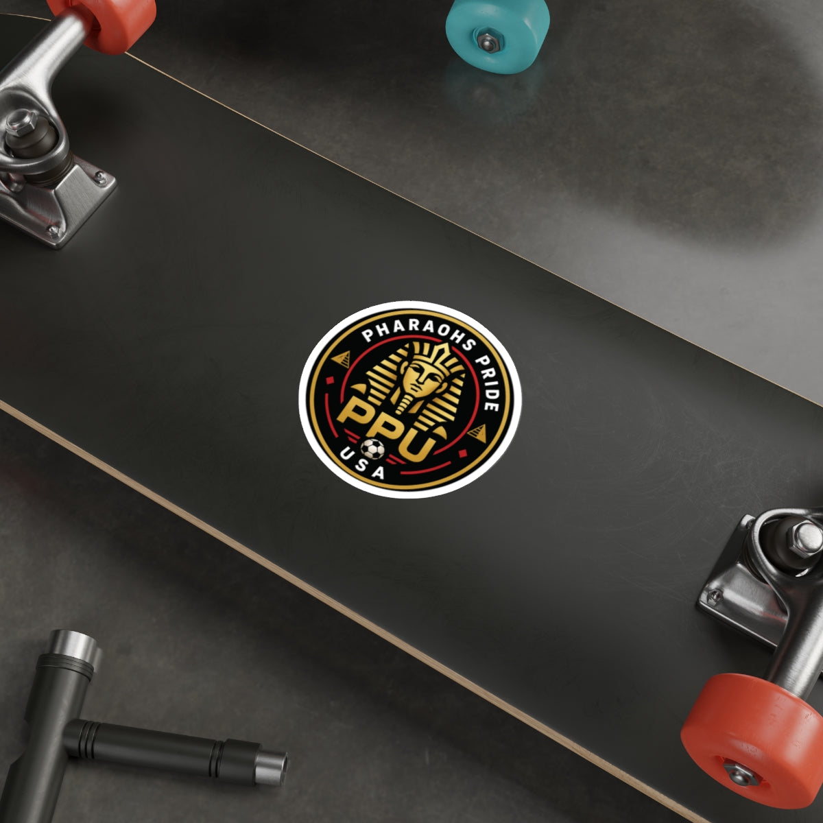 Pharaohs Pride USA Die-Cut Sticker | Egypt Football Fan Decal