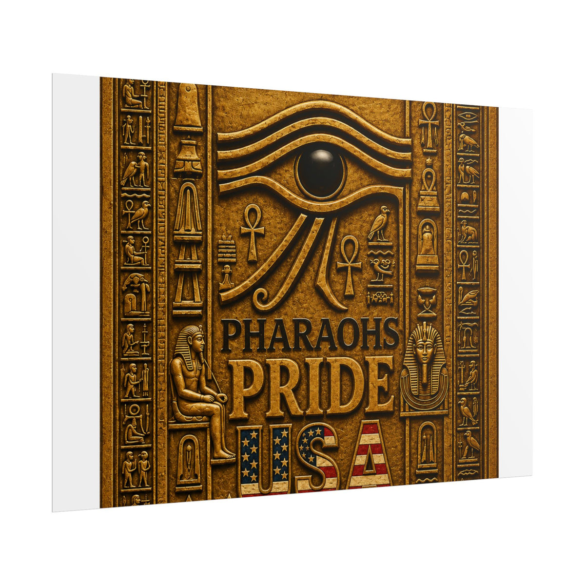 Eye of Horus Pride rolled poster by Pharaohs Pride USA — alternate product view