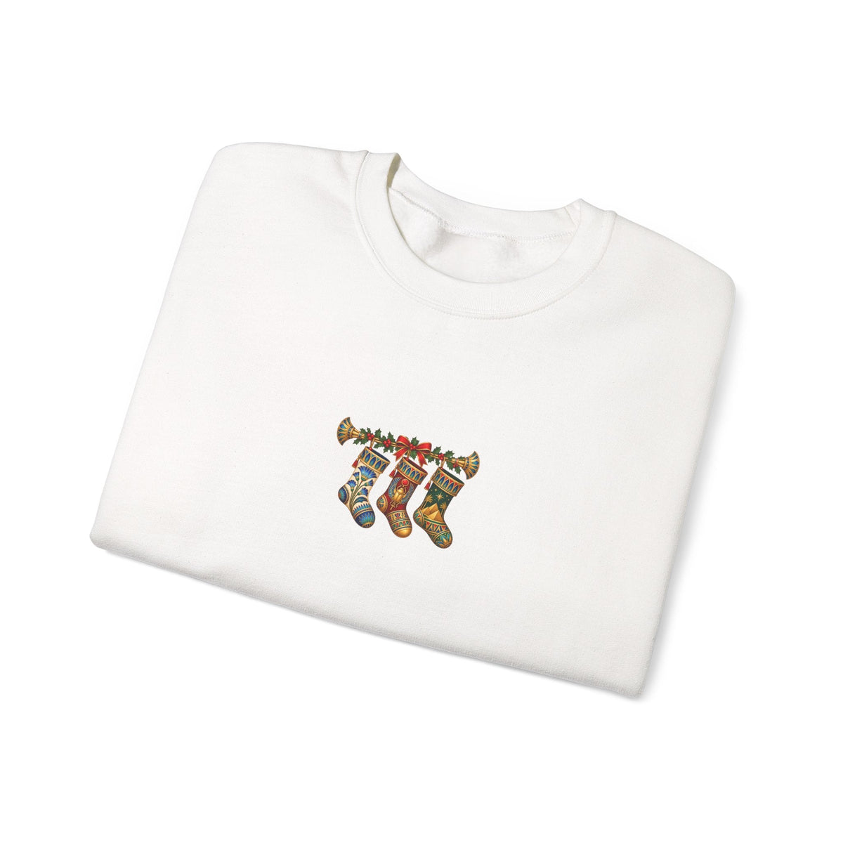 Egyptian Papyrus Christmas Stockings Crewneck Sweatshirt Printify