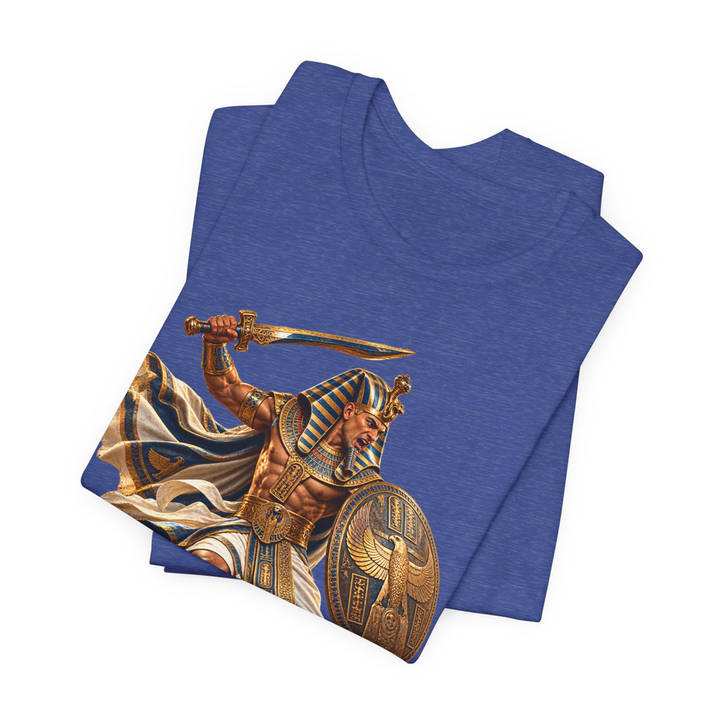 Egyptian Pharaoh Warrior T-Shirt — Ancient Battle Graphic Tee Printify