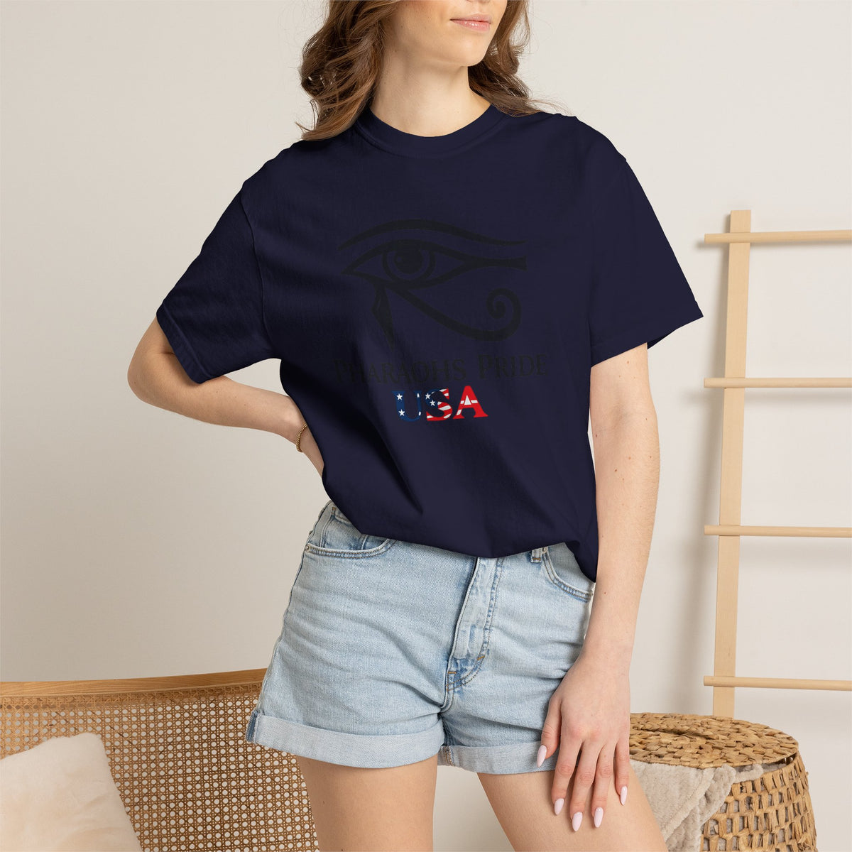 Pharaohs Pride USA Garment-Dyed Cotton T-Shirt product image 45