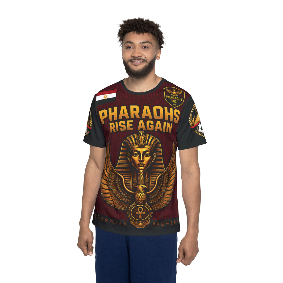 Pharaohs Pride USA Egypt Performance Football Jersey