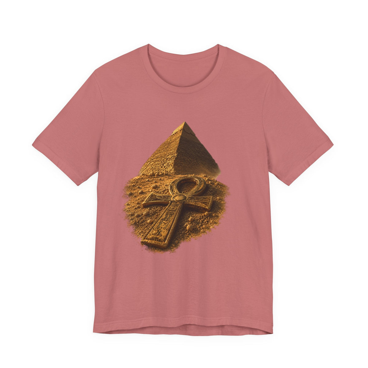 Egyptian Pyramid & Ankh T-Shirt — Ancient Egypt Graphic Tee Printify
