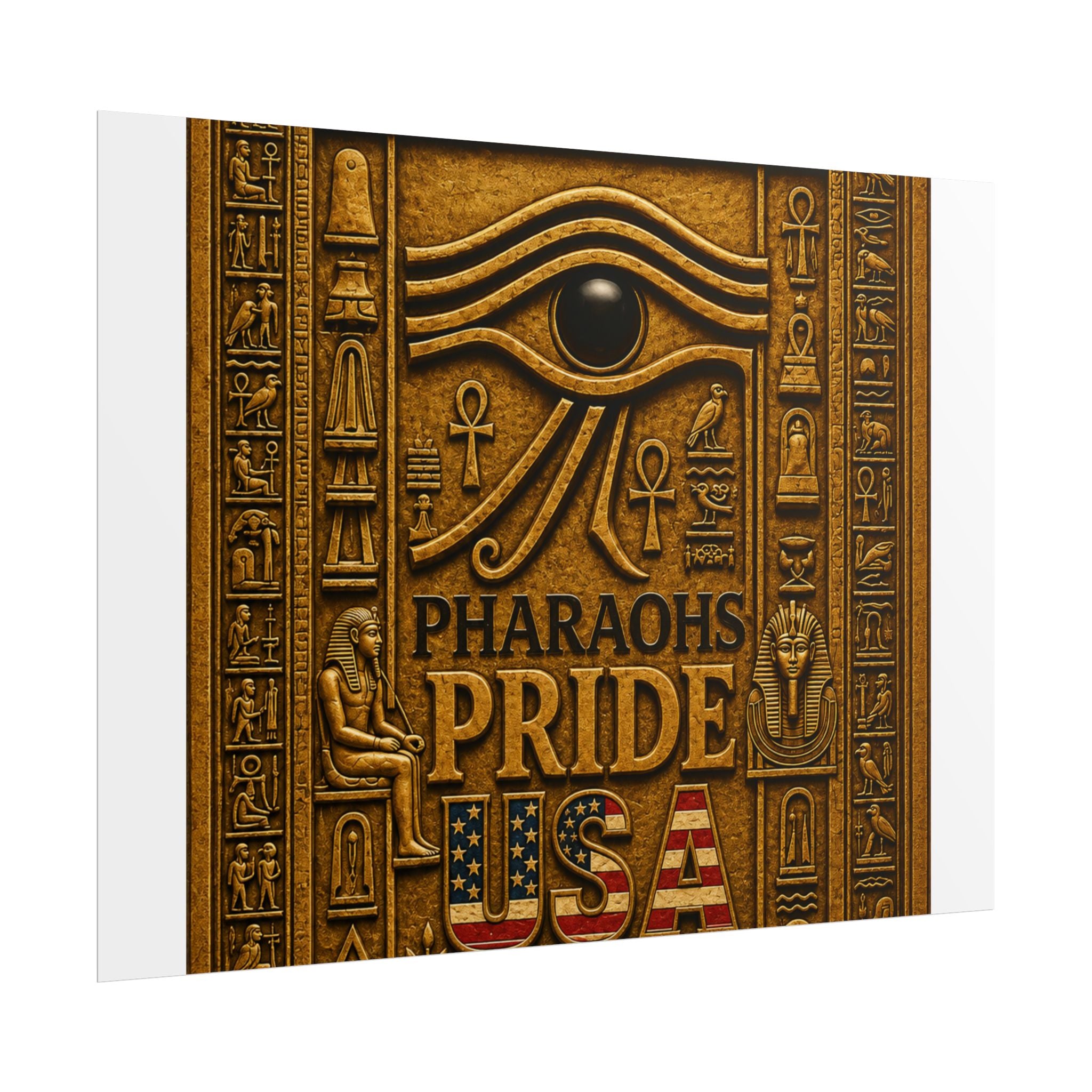 Eye of Horus Pride rolled poster by Pharaohs Pride USA — alternate product view