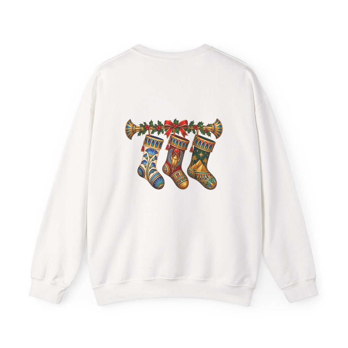 Egyptian Papyrus Christmas Stockings Crewneck Sweatshirt Printify