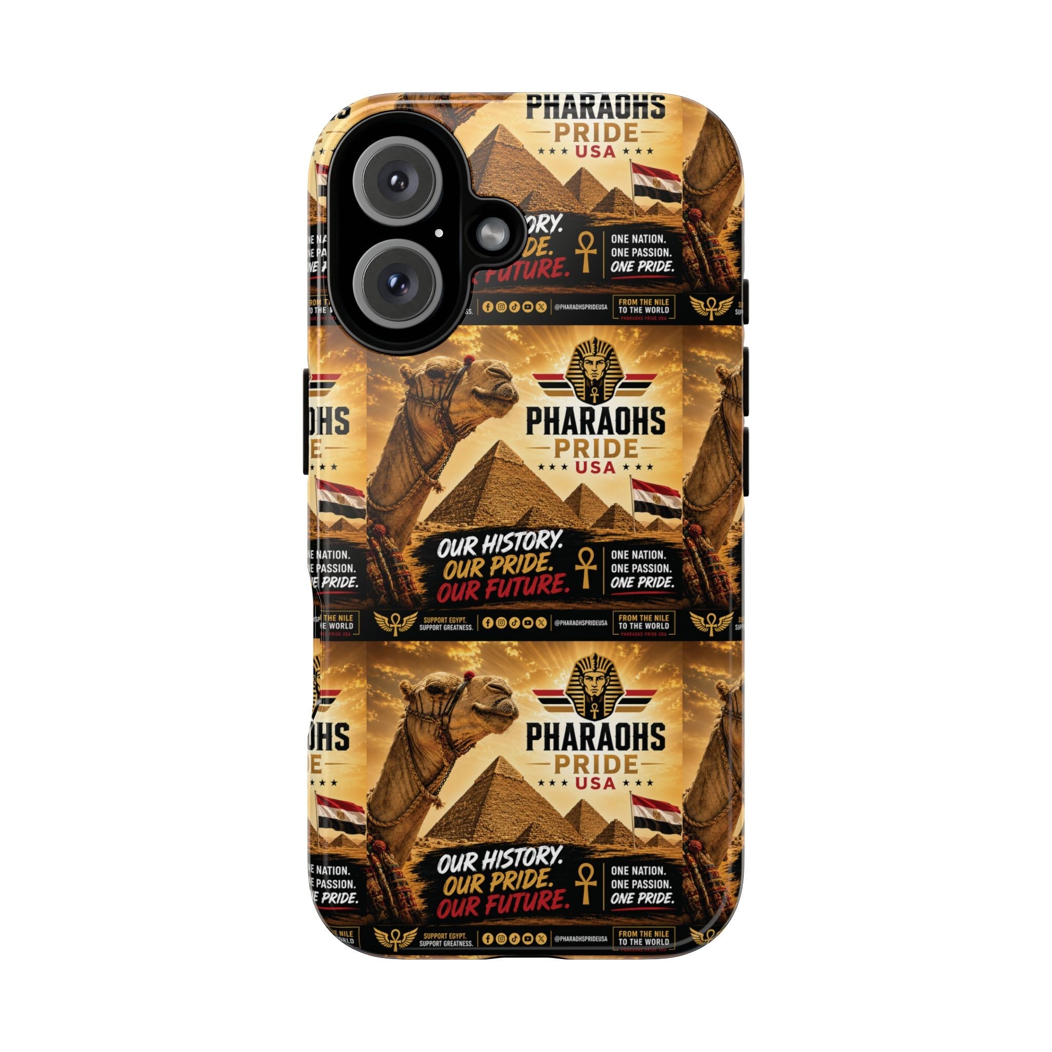 Pharaohs Pride USA Premium Tough Phone Case with dual-layer durable protection for iPhone, Samsung Galaxy, and Google Pixel models