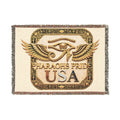 Pharaohs Pride USA Eye of Horus woven cotton blanket