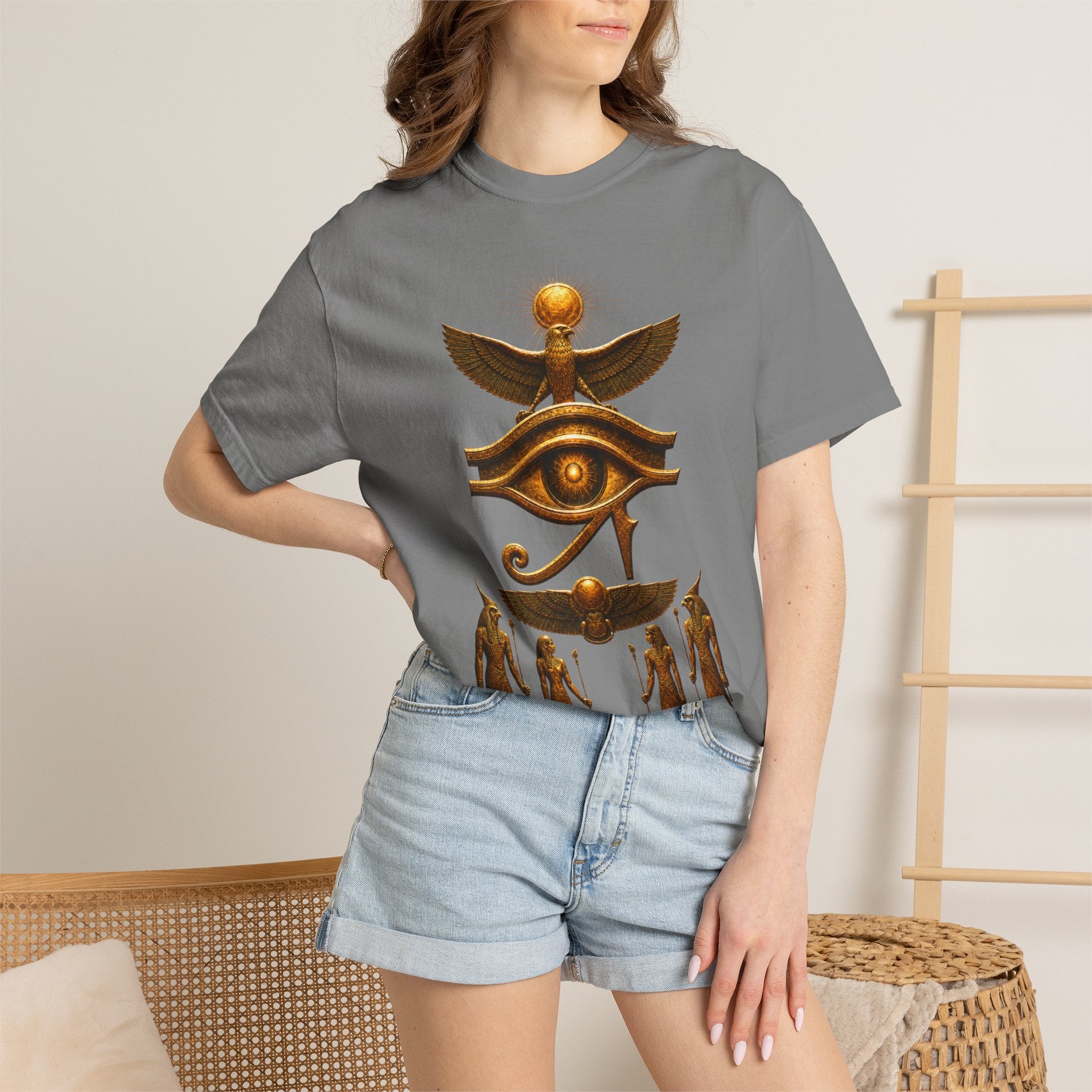 Egyptian Heritage Garment-Dyed Relaxed Cotton Tee