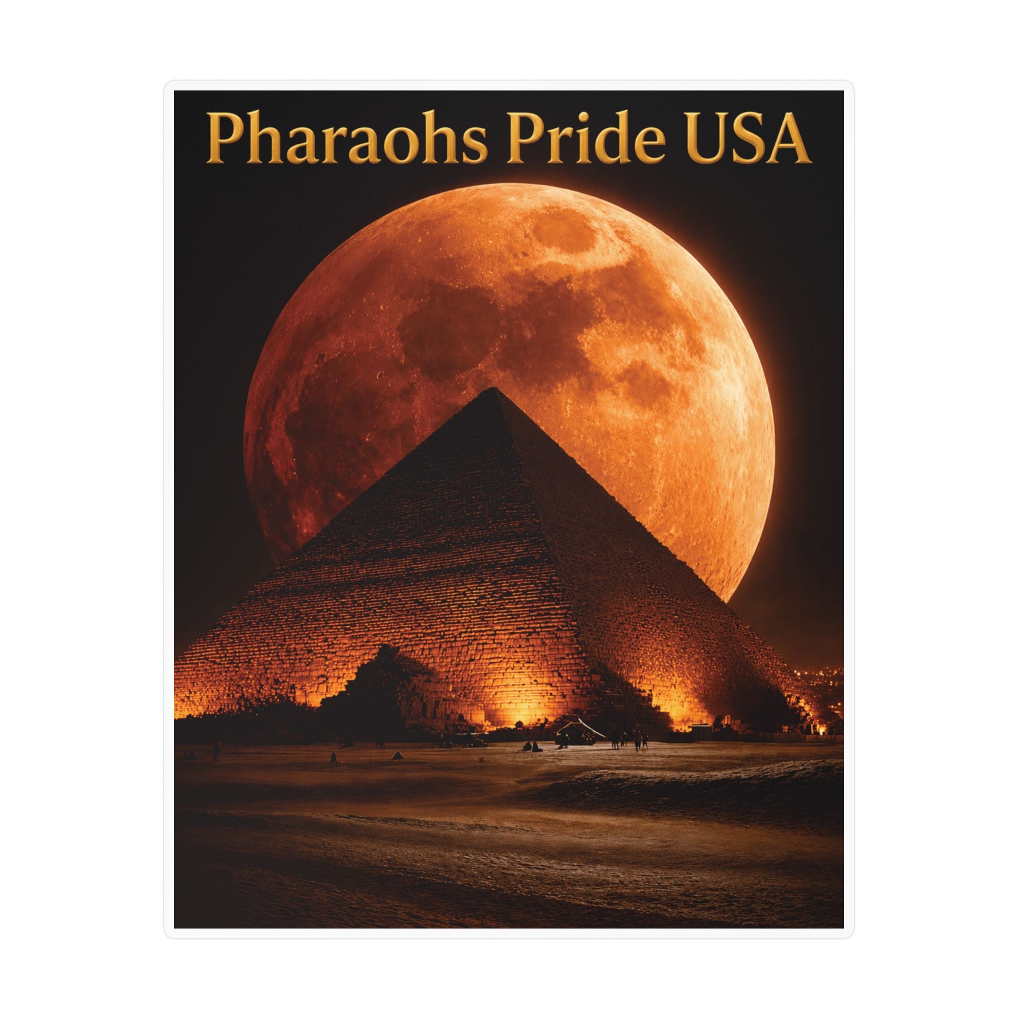 Pharaohs Pride USA Kiss-Cut Vinyl Decal